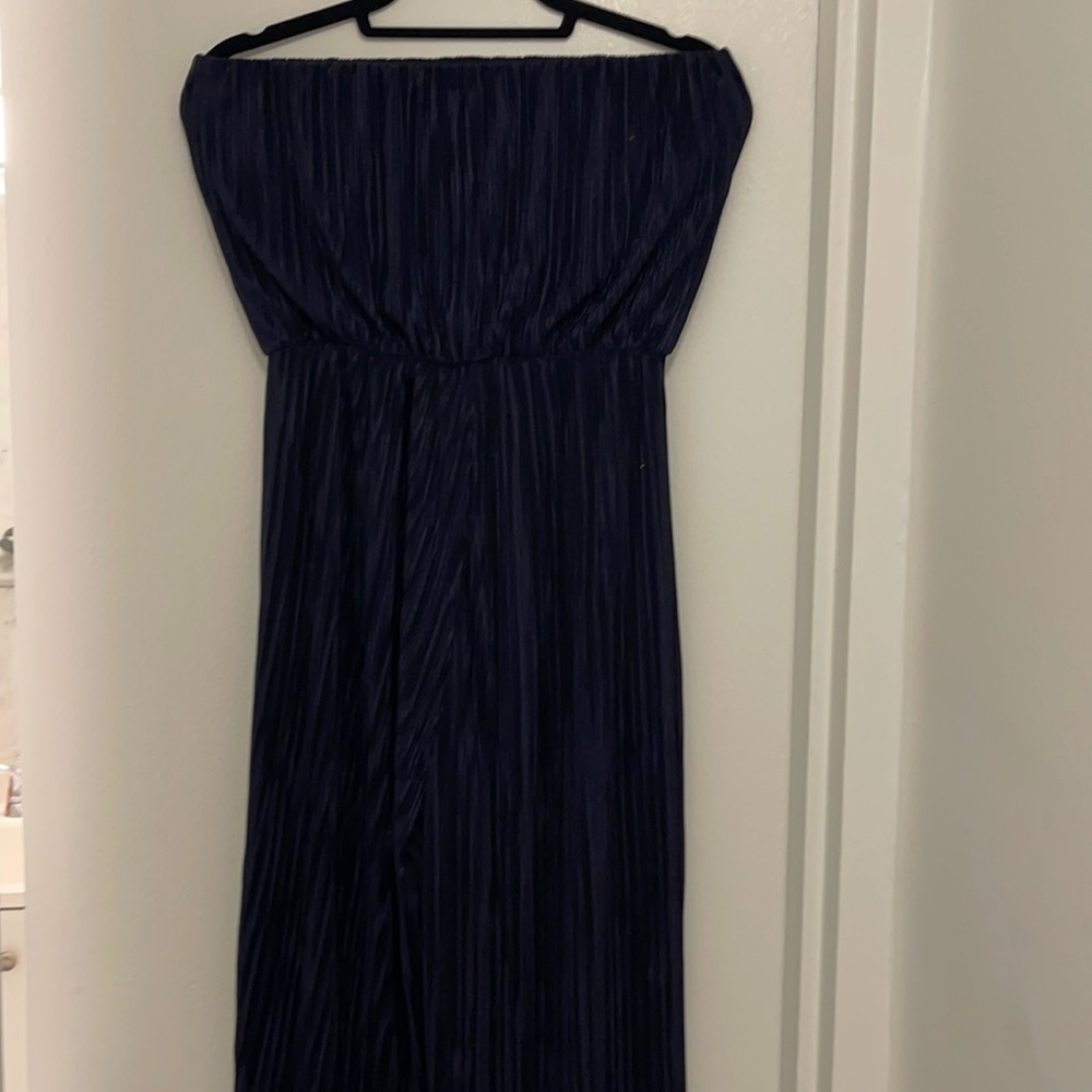 Gauzy jumpsuit strapless